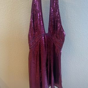 Purple sequin Free People dress